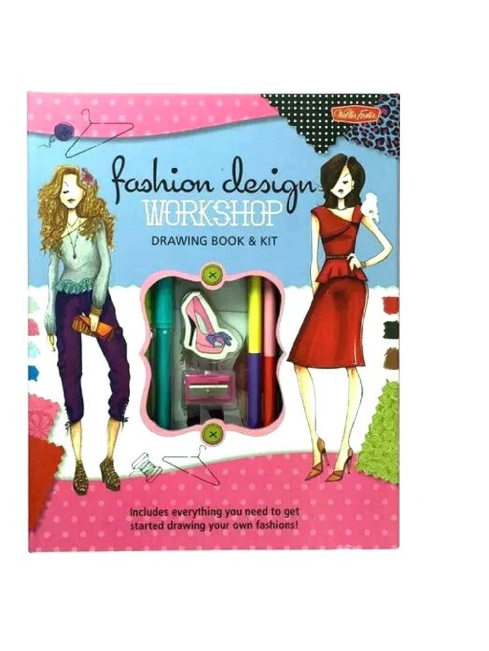 Fashion Design Workshop Drawing Book Kit Walter Foster Art Set New